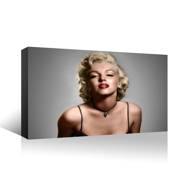 Ebern Designs Marilyn Monroe On Canvas Painting Wayfair